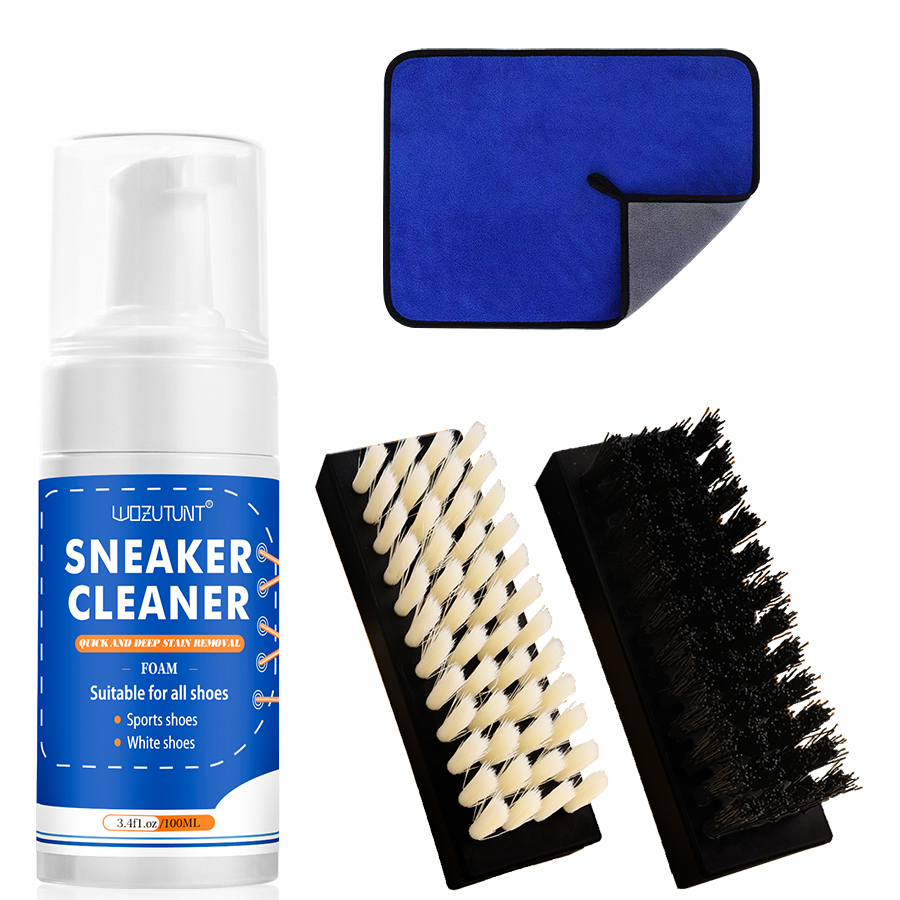 Sneaker Care Foam - Witte schoenreinigerset voor sneakers Canvas Nubuck